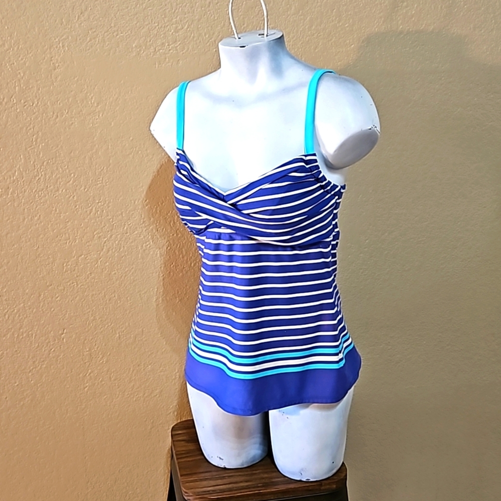 BEACH HOUSE Tankini Swim Top Size 12